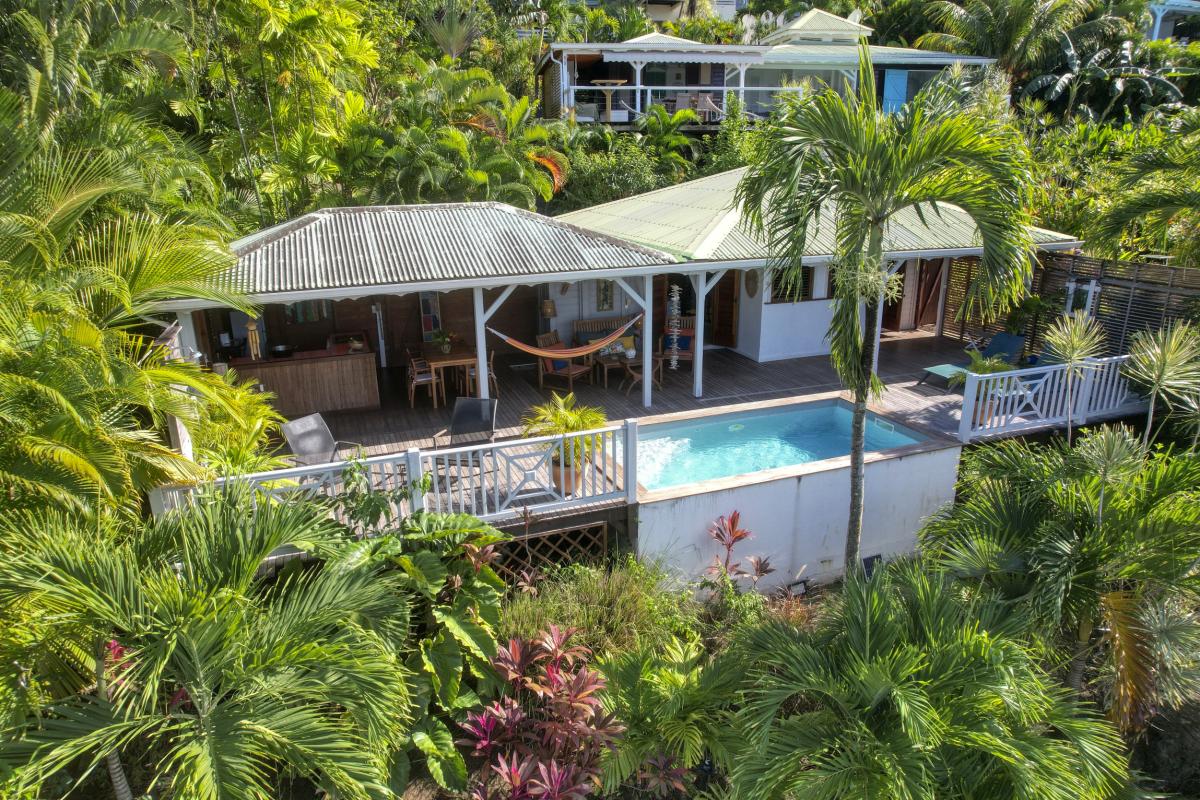 37.Location Villa piscine Deshaies Guadeloupe_Villa vue mer